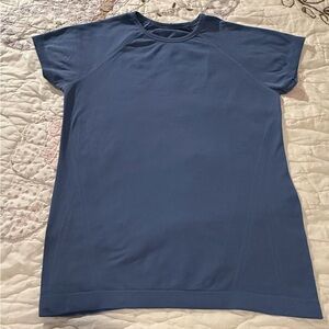Athleta Navy Short Sleeve Top
